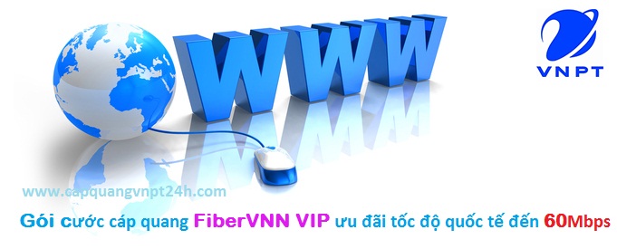 VNPT trien khai goi cuoc cap quang FiberVNN VIP uu dai toc do quoc te den 60Mbps