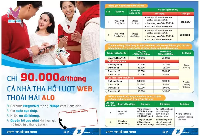 Khuyến mãi ADSL VNPT 9/2015