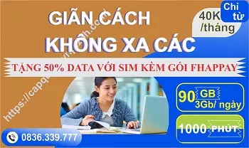 Gói cước 4G vinaphone cho giáo viên học sinh sinh viên học online