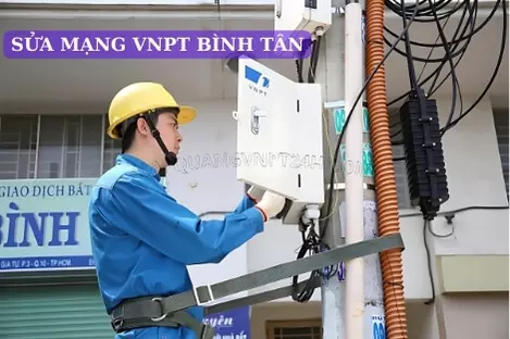 Báo hỏng mất mạng internet VNPT Quận Bình Tân - Thay modem