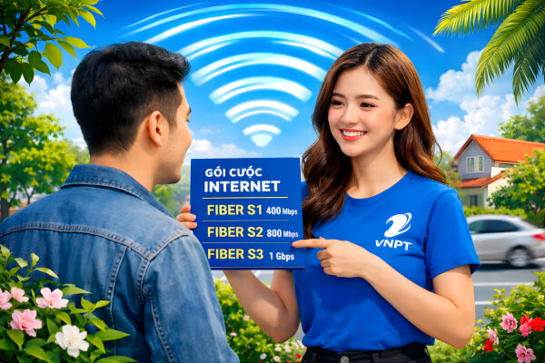 Gói cước Internet VNPT Fiber WiFi phủ sóng mạnh, dùng một tên duy nhất
